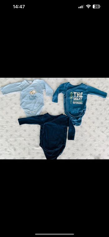 Lot de 3 pyjama 1mois