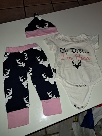 Ensemble 3 pièces bébé 6 mois