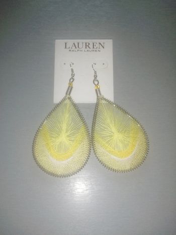 🌸Boucles d'oreilles ovales tissées "Ralph Lauren" 🌸
