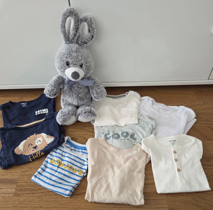 Lot de 8 tee shirts manches longues garçon dont kiabi 24 mois - photo numéro 3