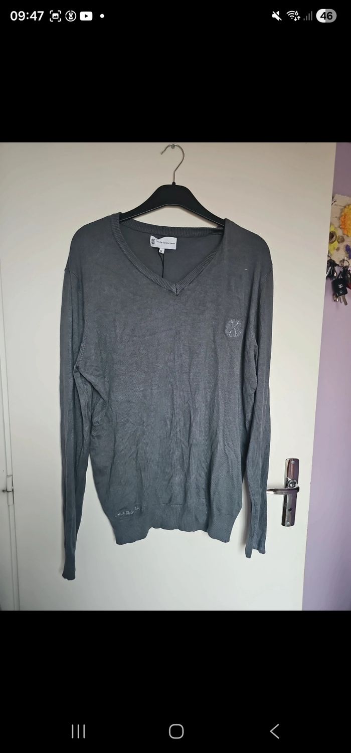 Pull col v homme neuf taille xl