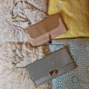 🌸 Lot de 2 pochettes de soirée