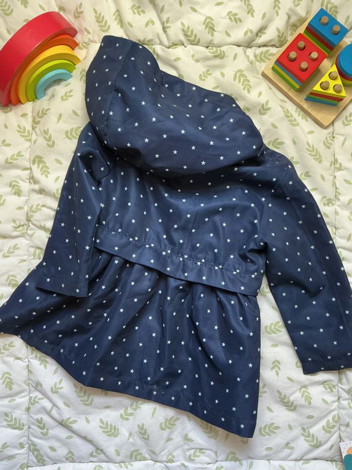 coupe vent à capuche marine motifs étoiles lupilu 18/24 mois - photo numéro 8