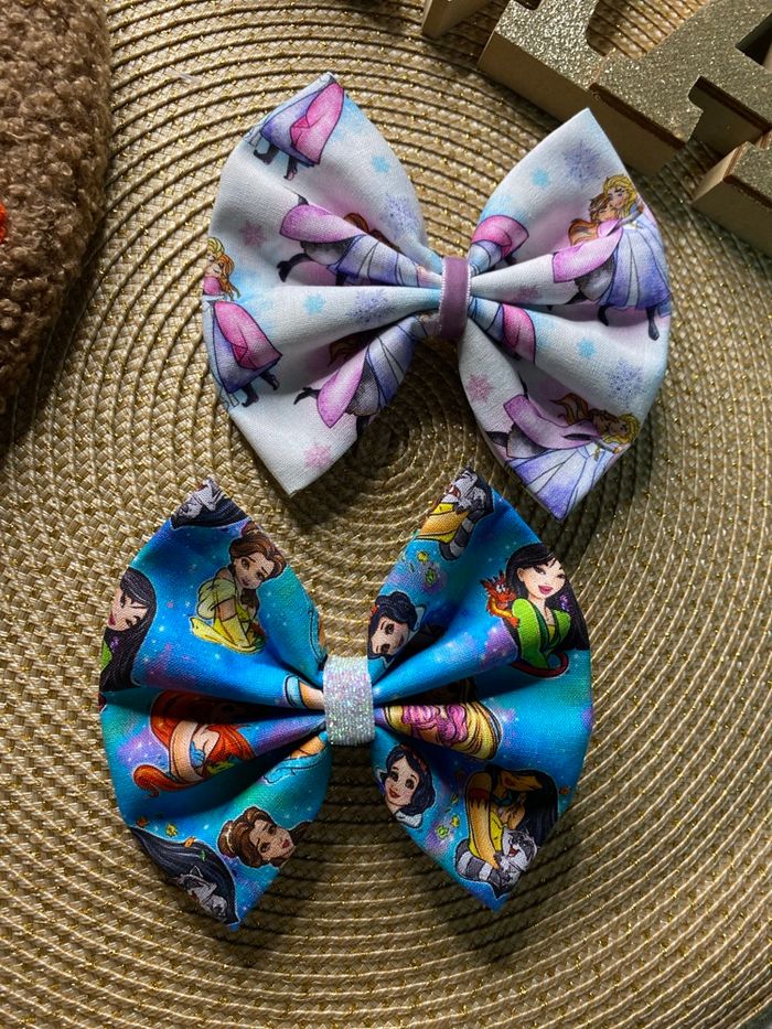 Noeud cheveux barrette disney