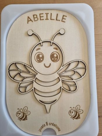 Petit insert pour bac Trofast Abeille pour jeu de transvasement sensoriel