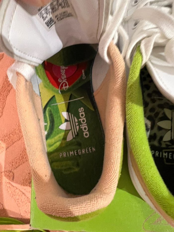 Basket adidas Stan smith édition limitée Disney : Kermit et Peggy pointure 38 2/3 - photo numéro 4