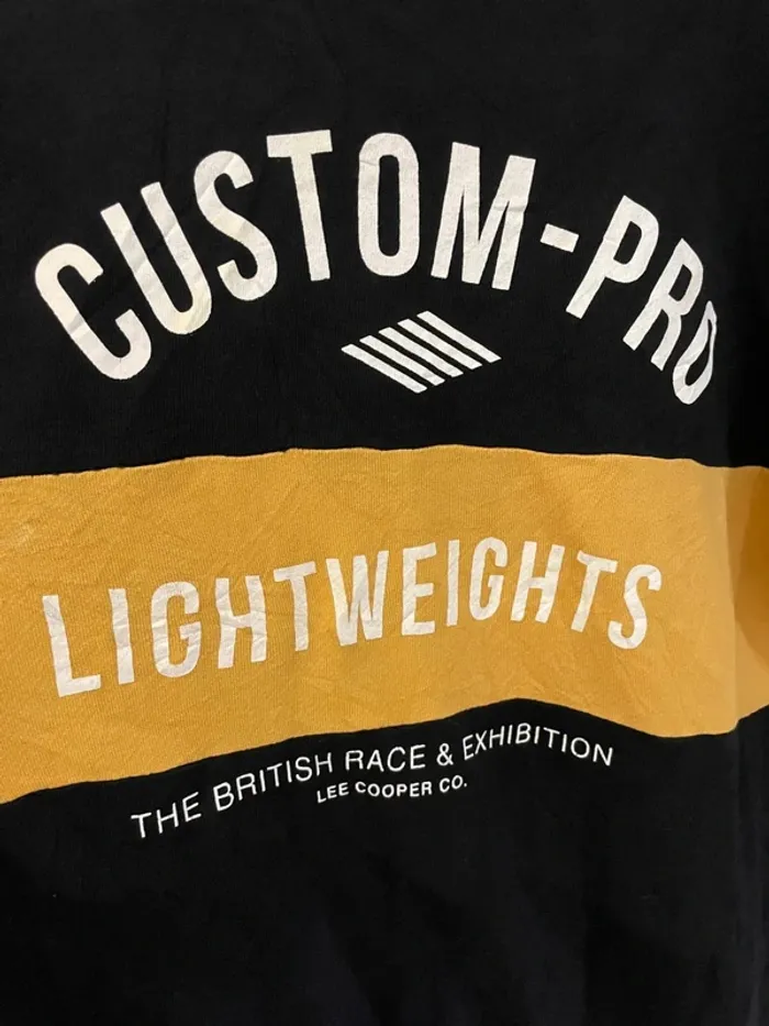 Crewneck black yellow Lee Cooper size L - photo numéro 2