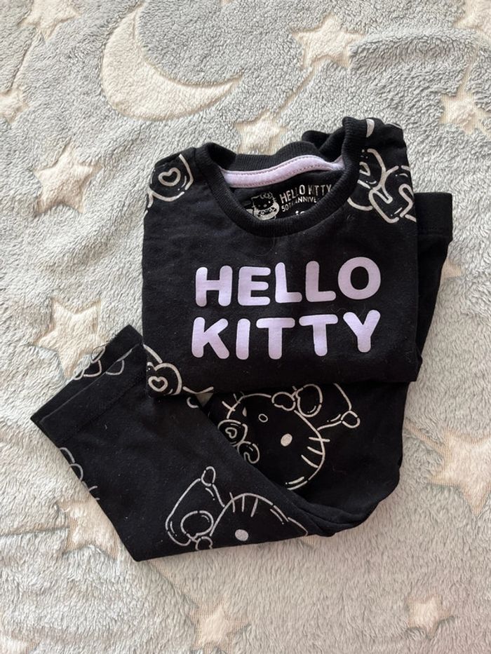 Ensemble teeshirt/legging noir Hello Kitty