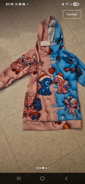 Je vends robe stitsh 8ans