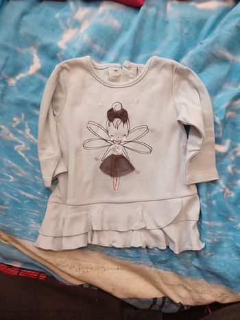 Pull léger turquoise 6 mois