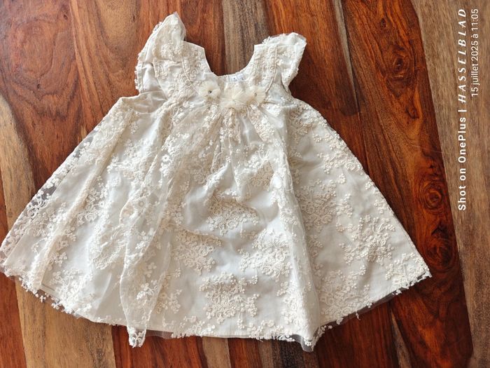 Robe cérémonie beige