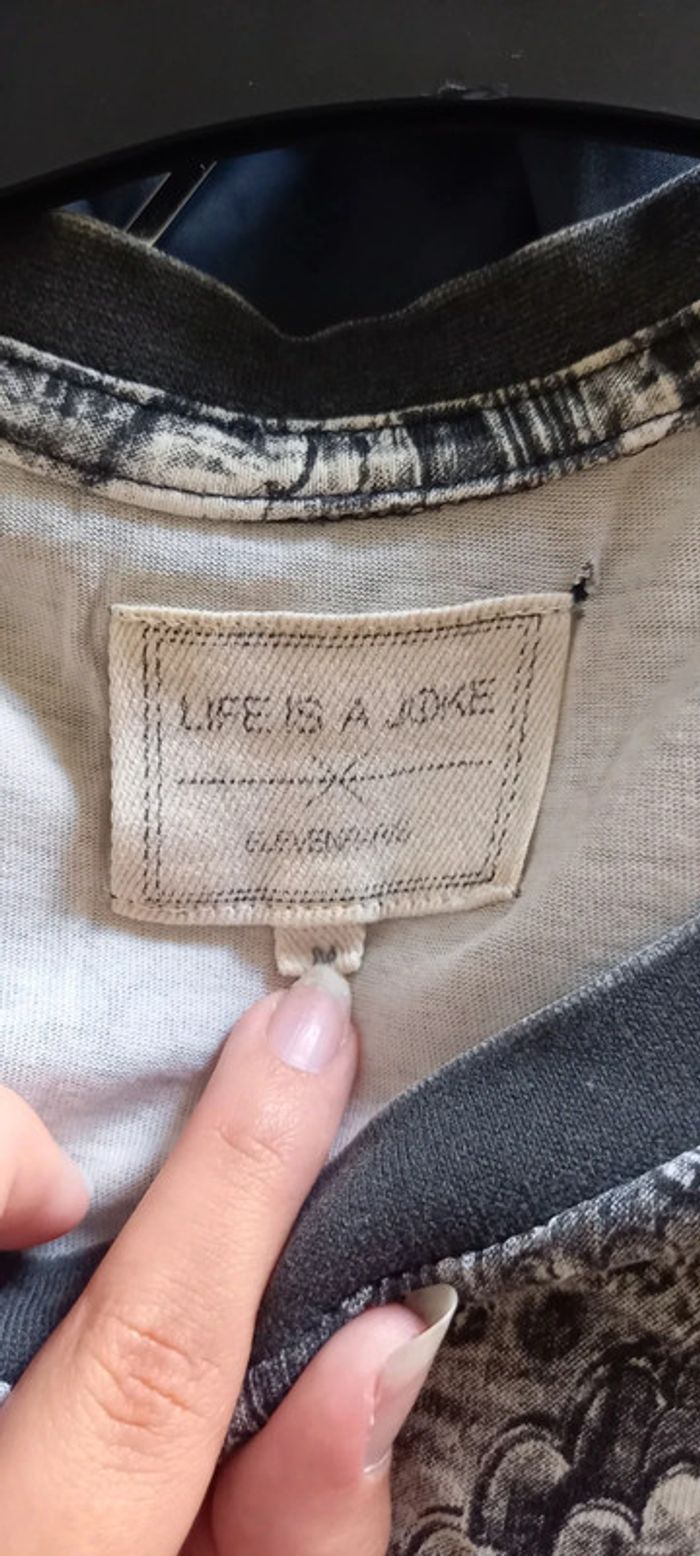 T-shirt M Life is à joke X eleven gris noir blanc - photo numéro 6