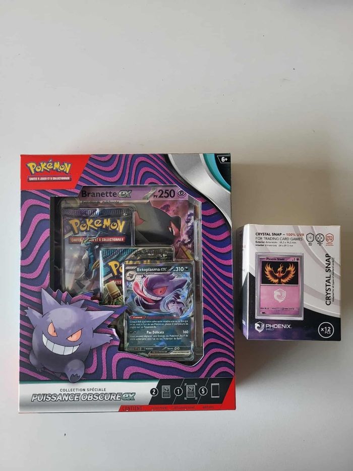 Pokémon coffret réversible puissance obscure EX et 12 Crystal snap