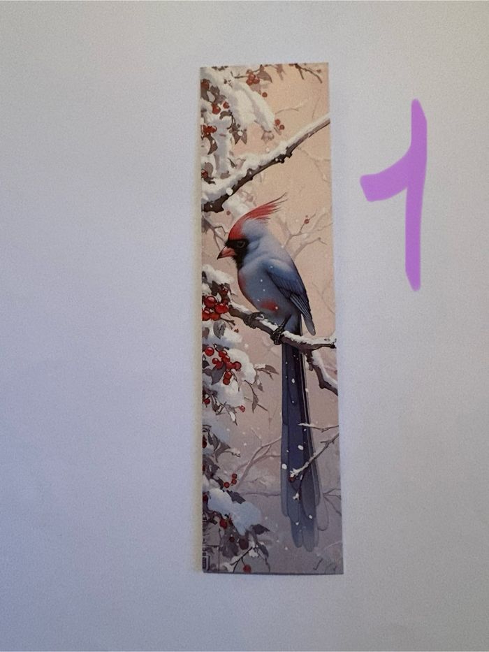 Magnifique marque page d’oiseaux