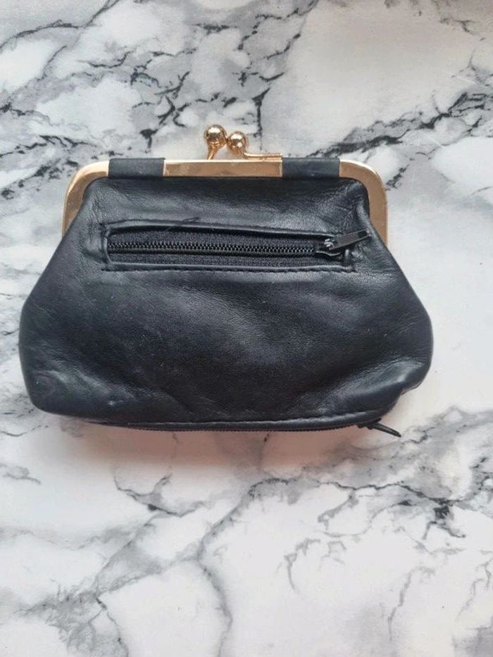 Porte monnaie en cuir vintage - photo numéro 4