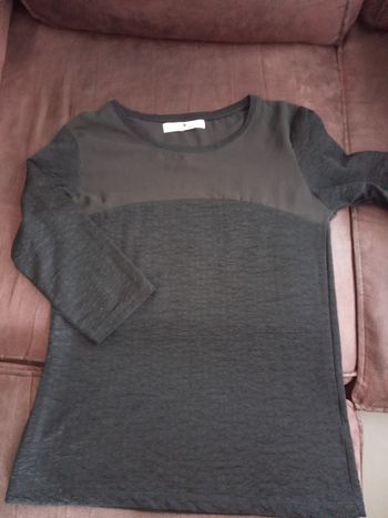Joli Haut Noir Fantaisie Taille 38/40 "Cache Cache"