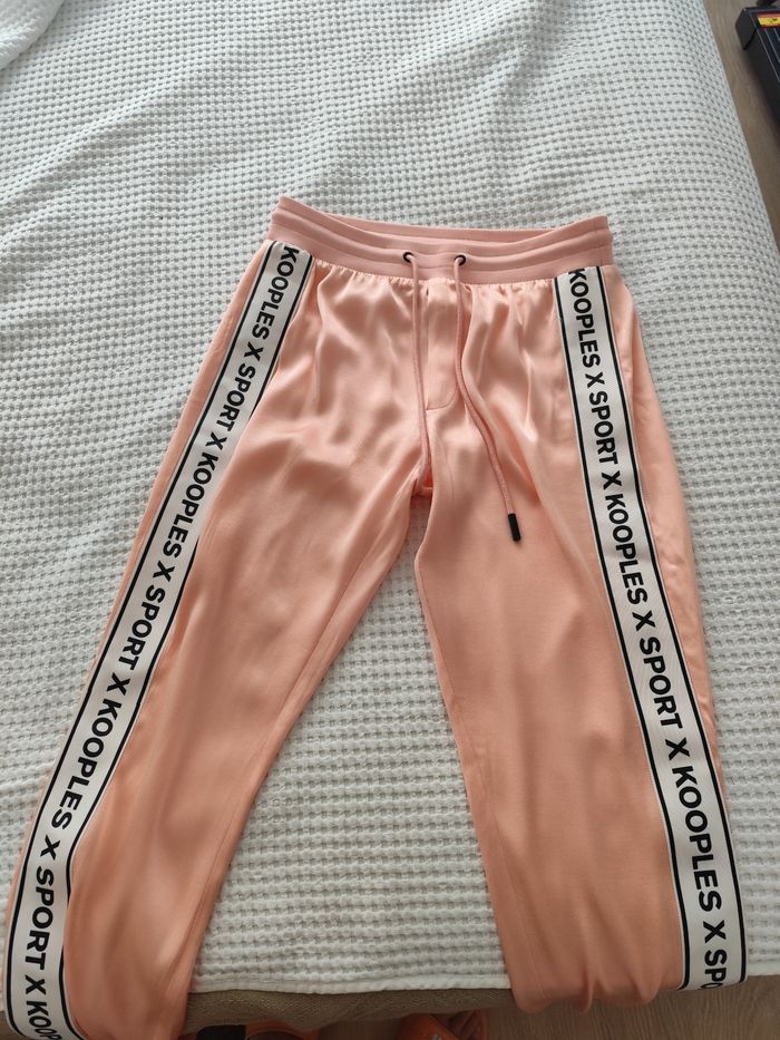 Ensemble sweat et pantalon the kooples taille 1.rose satiné et dentelle toutes saisons - photo numéro 6