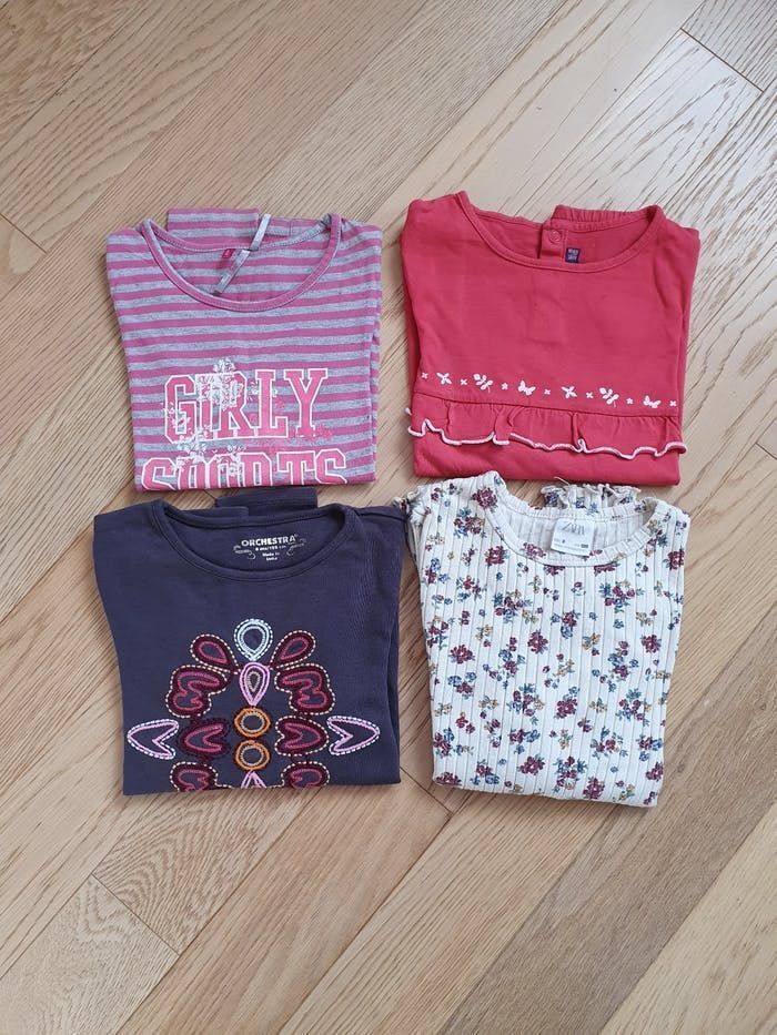 Lot 4 tshirts 8 ans Orchestra Zara Sergent major