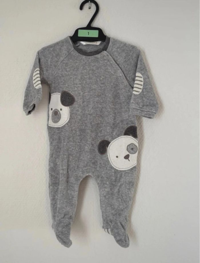 Pyjama 1 pièce bébé garçon - taille 1-2 mois