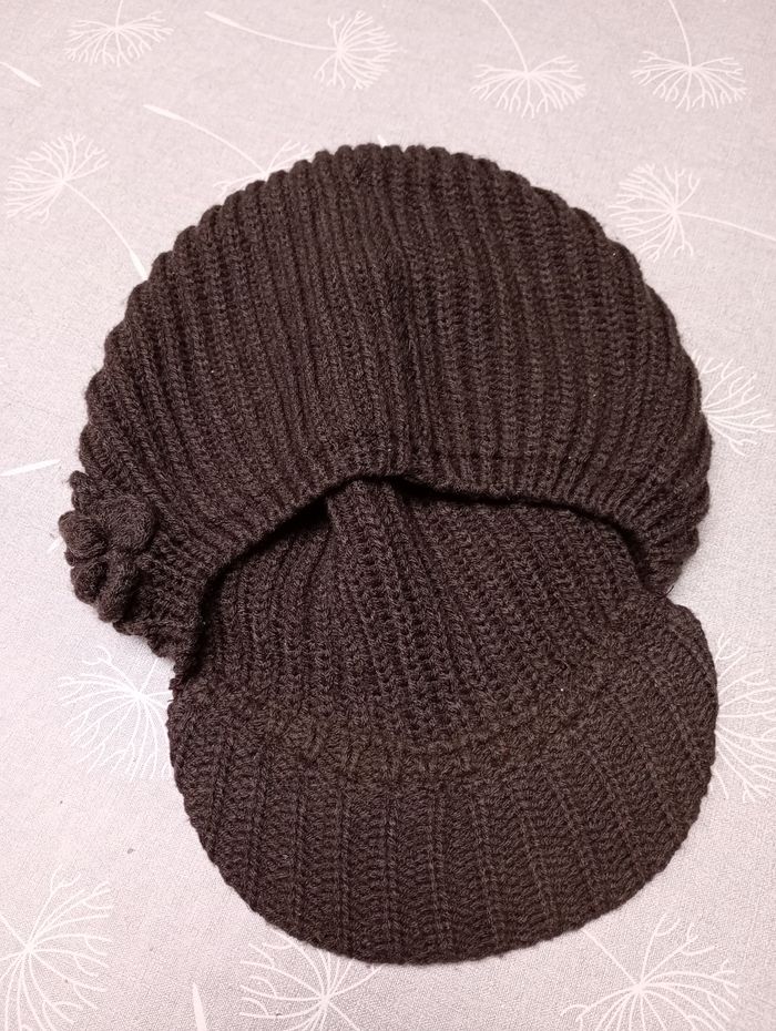 Casquette tricot marron - photo numéro 2