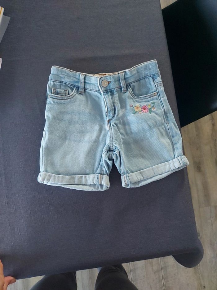 Bermuda Vertbaudet jeans clair 4 ans