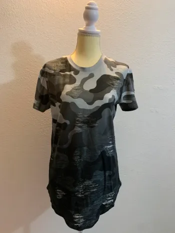T-shirt long effet usé - John H - Taille M
