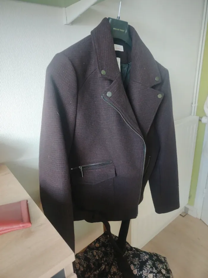 Veste biker mi saison taille petit 46 - photo numéro 4