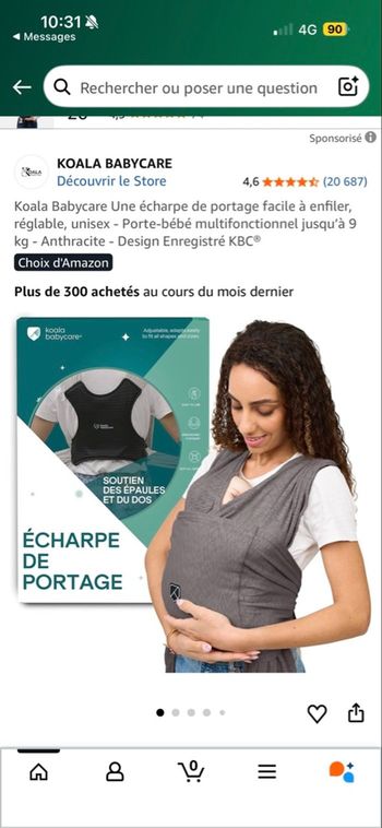 Porte bébé koala baby care