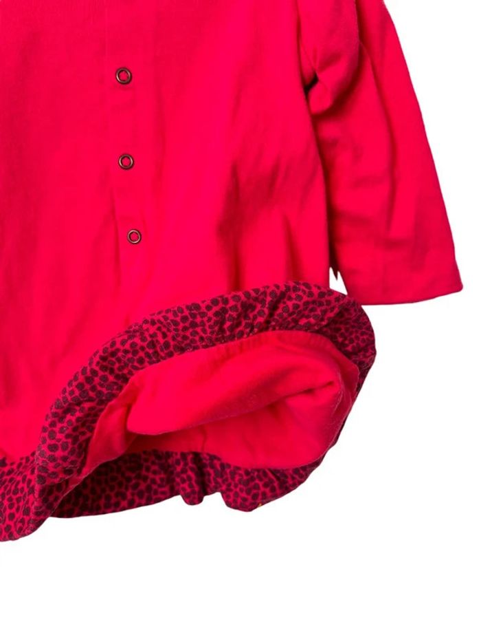 Robe fuchsia à manches longues motif paysage - Catimini 12 mois - photo numéro 4