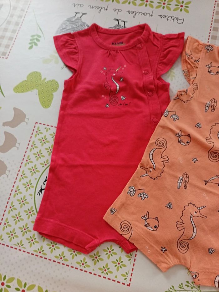 Lot de 2 combinaisons été Kiabi 3 mois - photo numéro 2