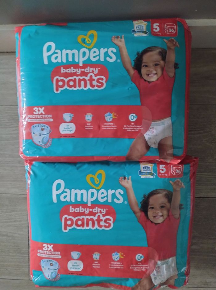 Pack de 72 couches culottes Pampers taille 5