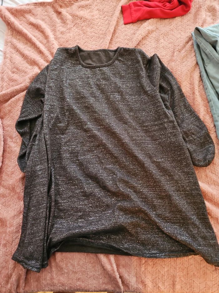 Robe pull a paillette