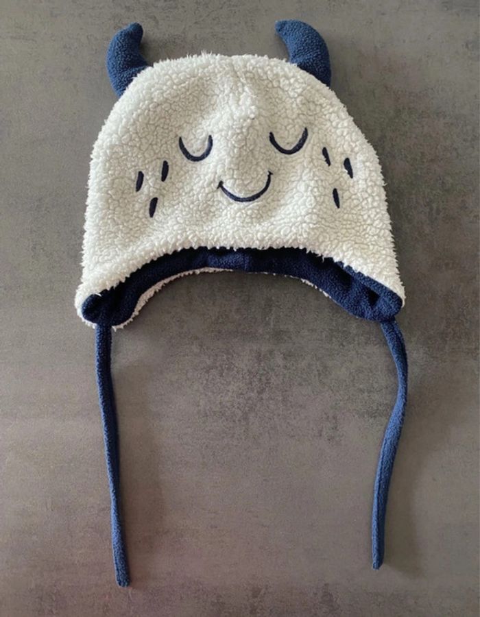 Bonnet blanc petit diable 18/24 mois DPAM