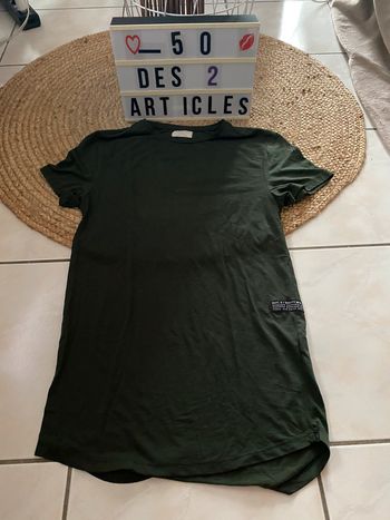 Tee shirt long vert xs primark