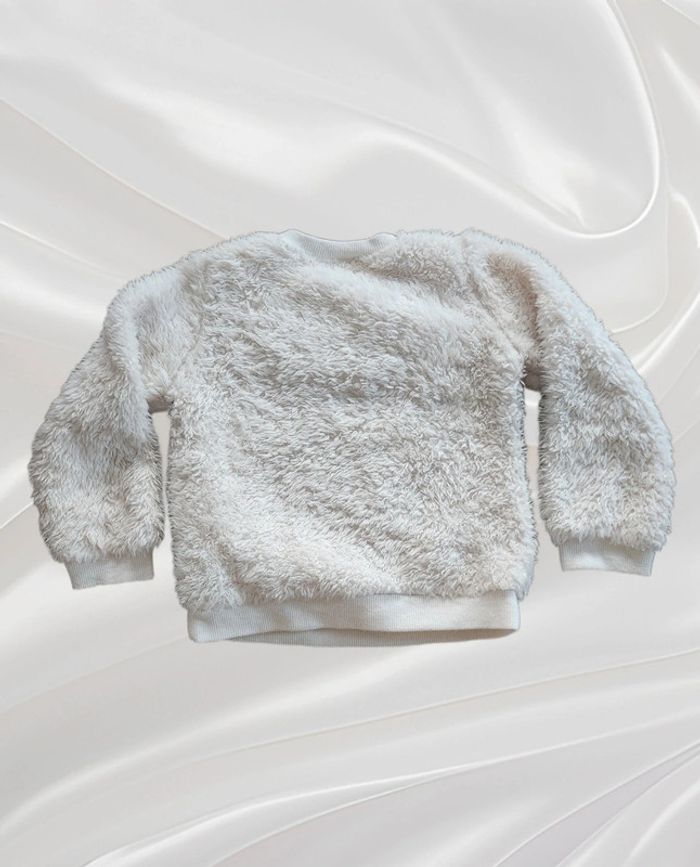 Pull blanc chat fille 23 mois - photo numéro 2