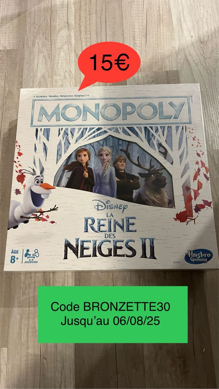 Monopoly reine des neiges