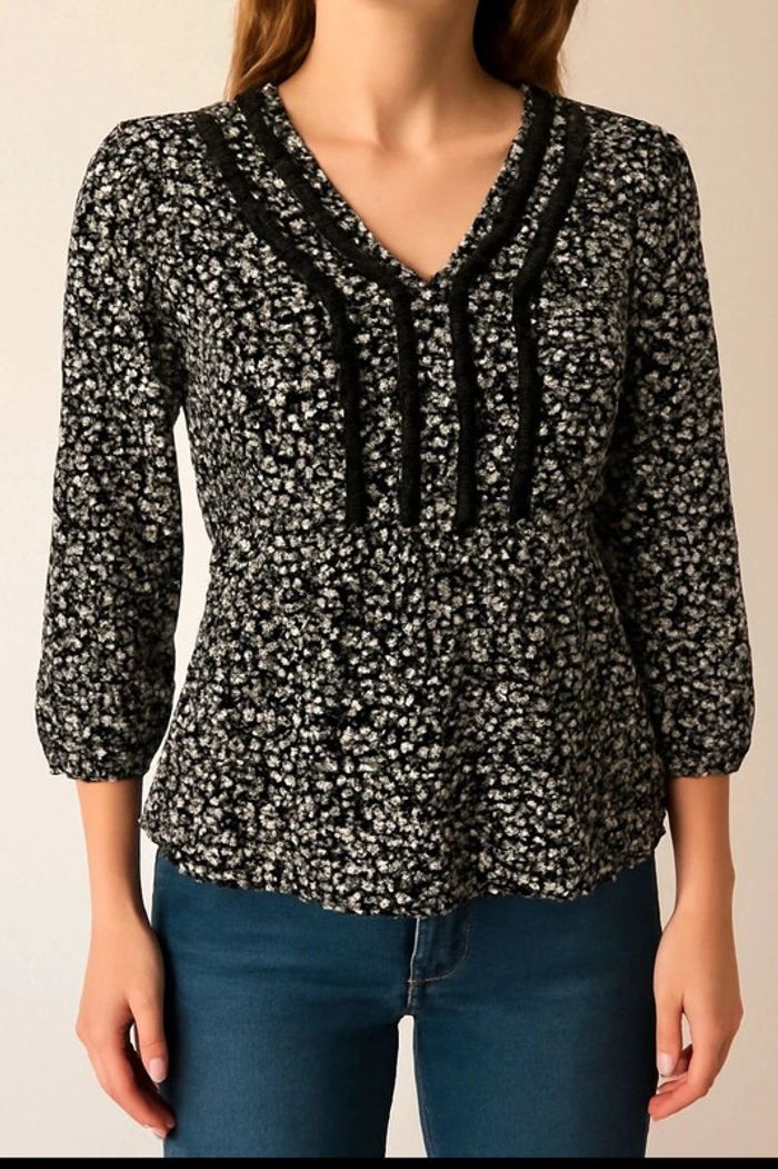 Blouse Berchka en manches longues en excellent état, taille XS