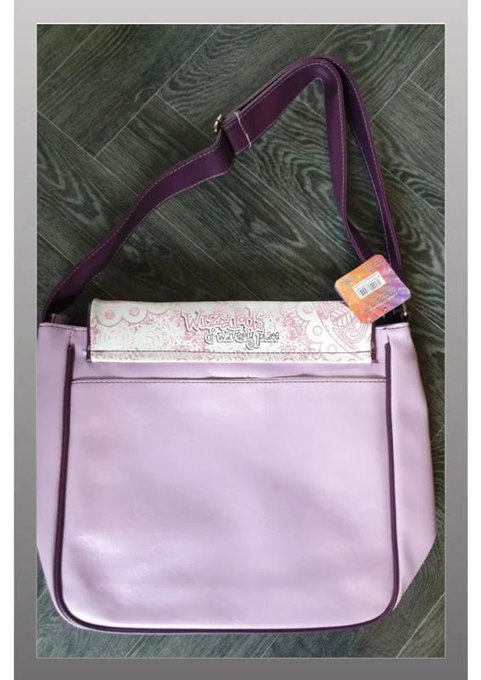 Sac à main Wizards of waverly place cuir violet/blanc 35x31cm - photo numéro 2