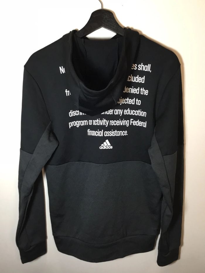 Sweat à capuche pour homme Adidas noir et gris foncé taille S 144 - photo numéro 2