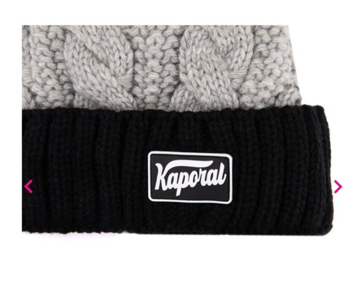 Bonnet tricolore pompon bi color isaya Homme Kaporal. - photo numéro 4