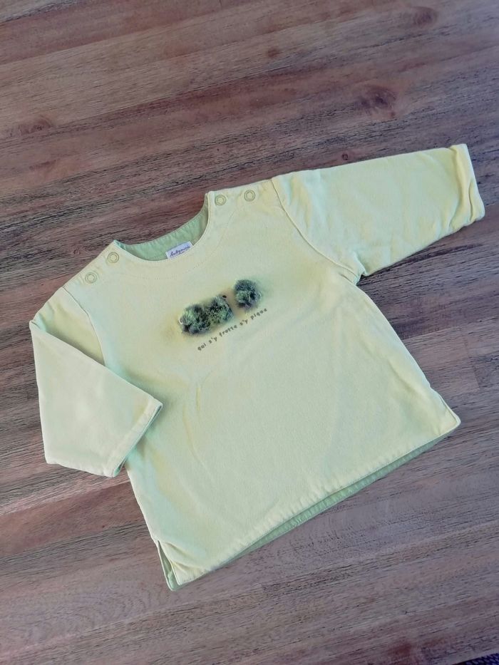 Tee shirt ML fille ou garçon Catimini Comme neuf 3 mois - photo numéro 4
