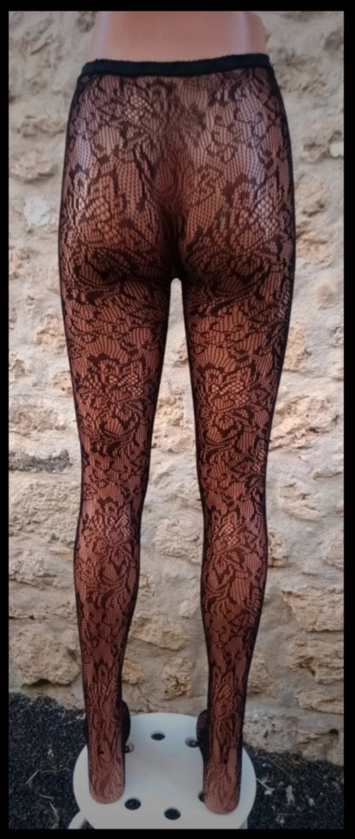 Collant résille motif fantaisie - photo numéro 3