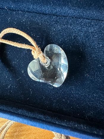 Collier cœur cristal