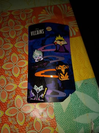 Pinces à cheveux  les vilains de disney