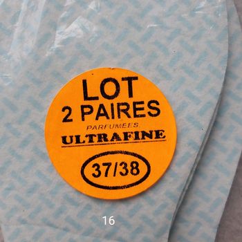 Lot de 2 paires de semelles parfumées ultrafines en 37/38