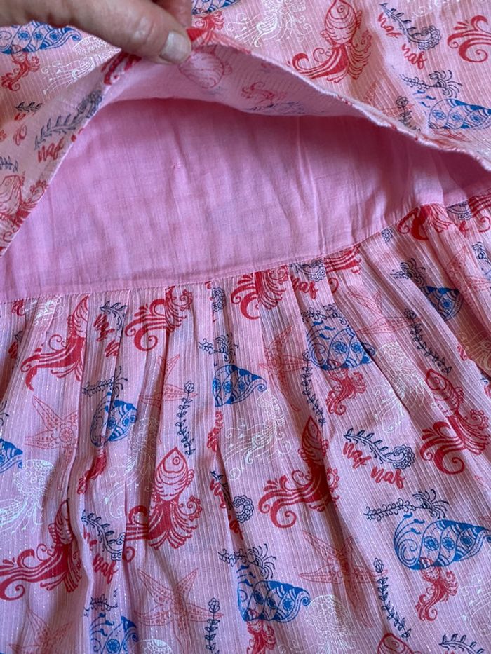 Jolie robe d’été rose sans manches Naf Naf T. 12 ans/152 cm fille neuve - photo numéro 5