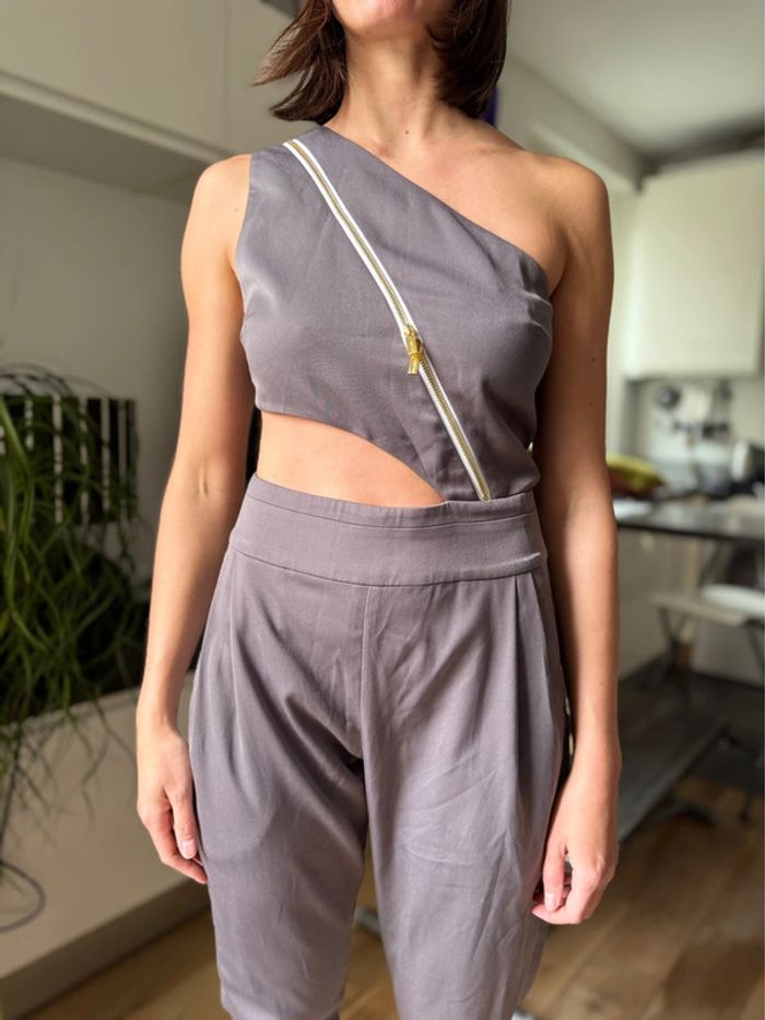 Combinaison grise Jumpsuit House Of London size S - photo numéro 4