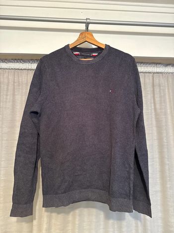 Pull Homme Tommy Hilfiger Gris Anthracite - Taille M - Très Bon État