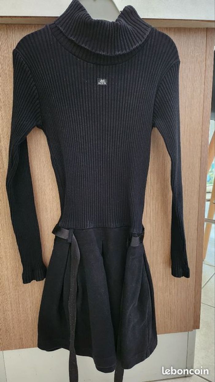 Robe à col roulé 8ans noire - photo numéro 3