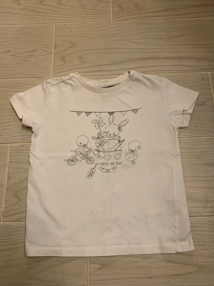 Lot t-shirt fille 23-24m-2a - photo numéro 2